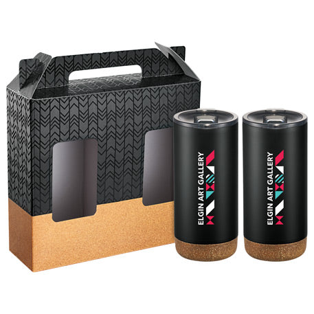 Valhalla Copper Vacuum Tumbler Gift Set w/Cork