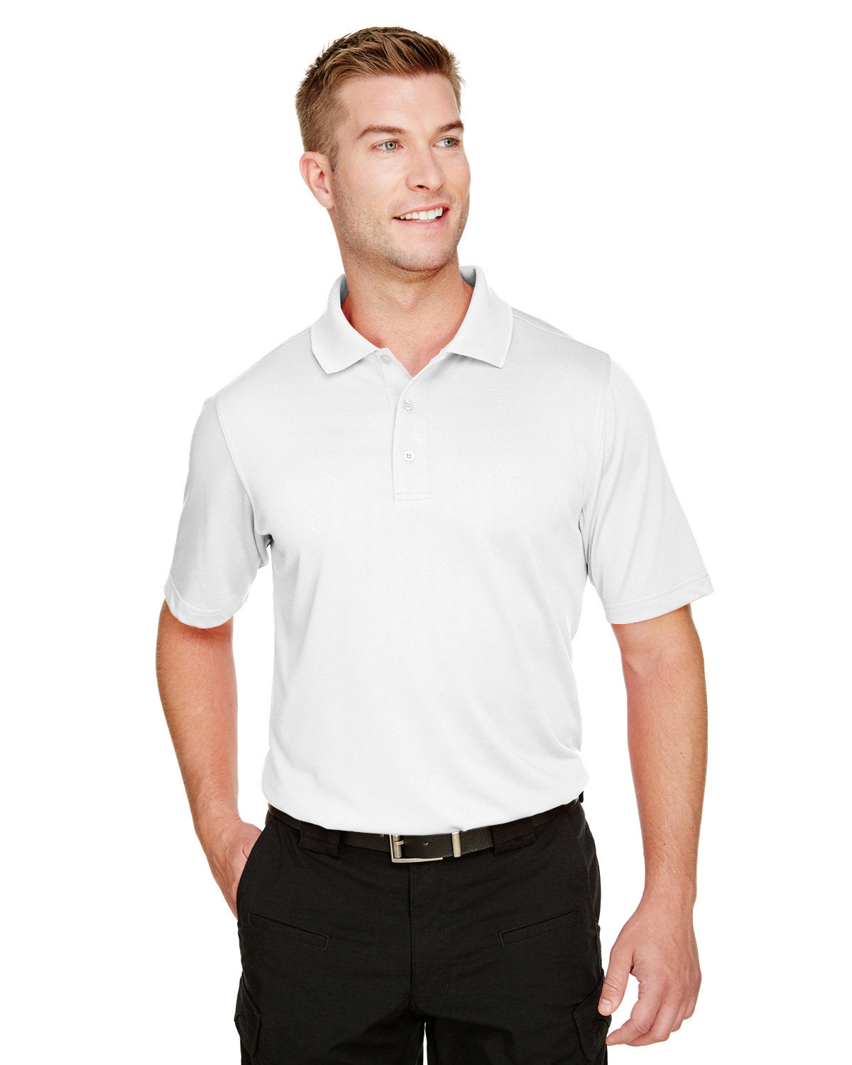 000169 Harriton Men's Advantage Snag Protection Plus Polo