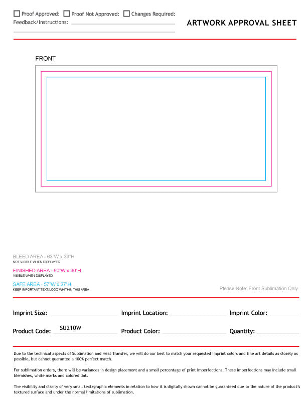 Absorbent Microfiber Dri-Lite Terry Beach, Shower Towel, 30x60, Sublimated Edge to Edge 1 side