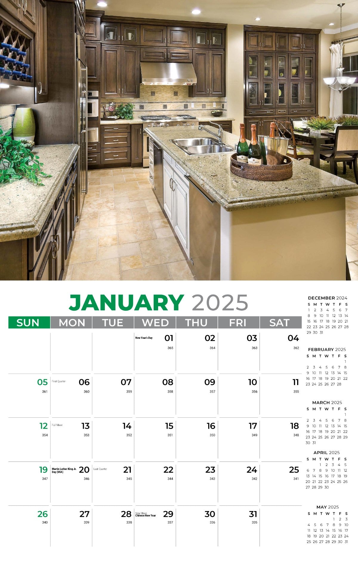 Galleria Wall Calendar 2025 Decor & Design