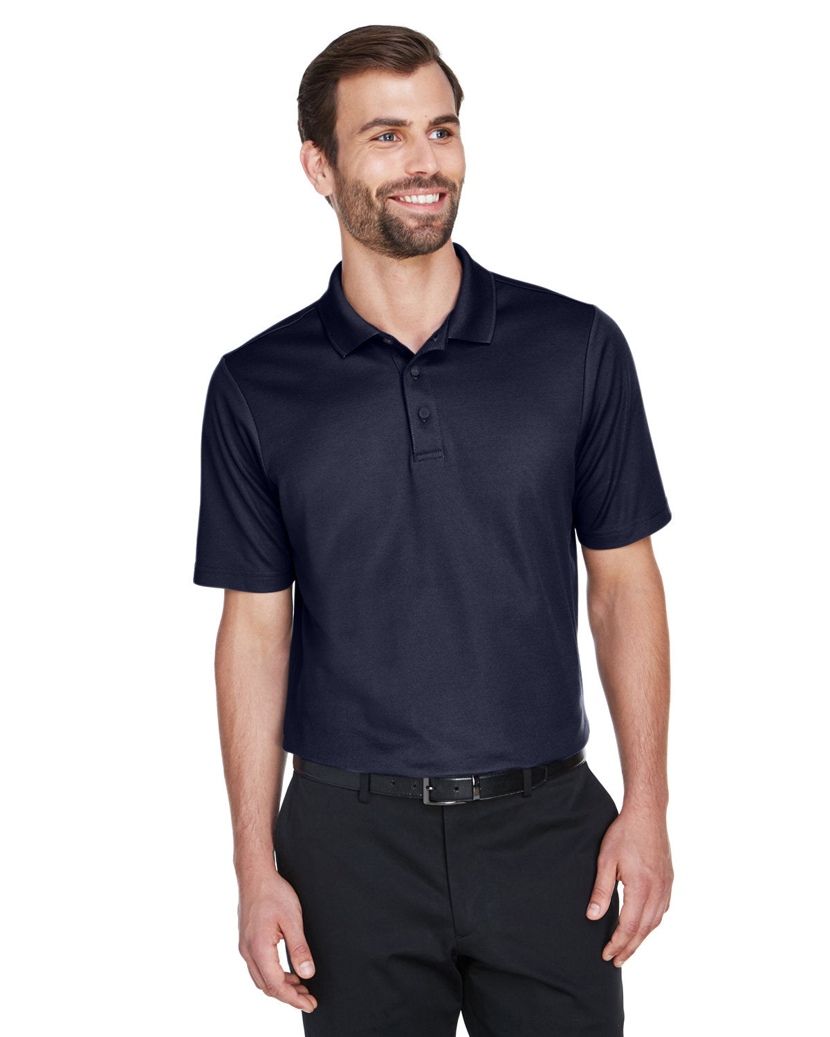 000159 Devon and Jones CrownLux Performance® Men's Plaited Polo