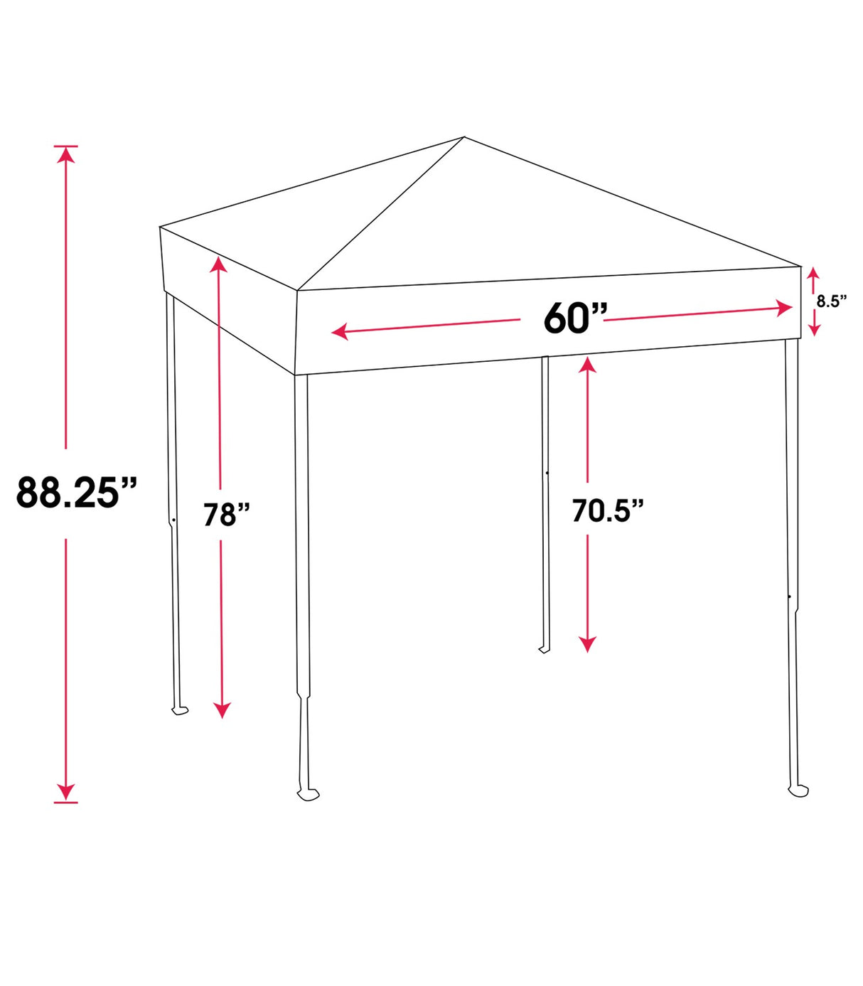 5' Pop Up Tent (Full Color)
