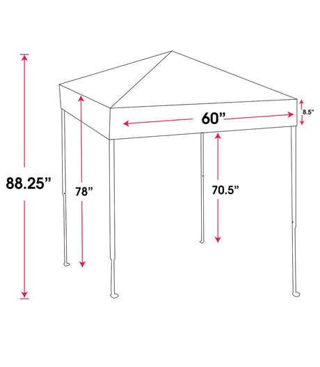 5' Pop Up Tent (Full Color)