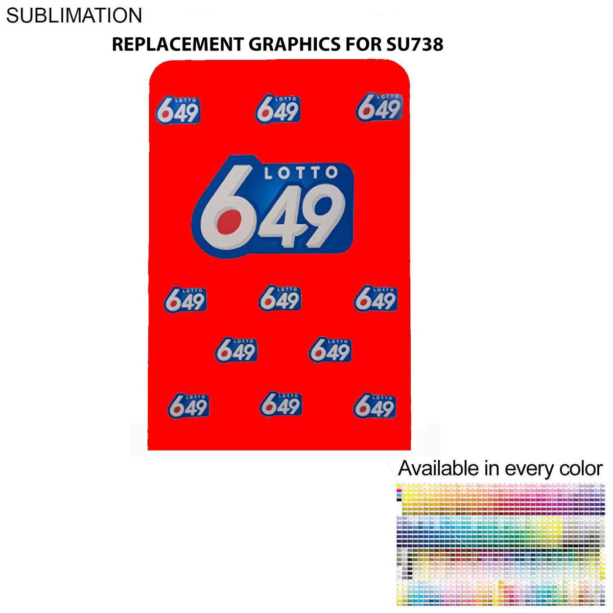 Replacement Full Color Graphics Double Sided for 5'W x 90"H EuroFit Banner with Steel Base, NO SETUP