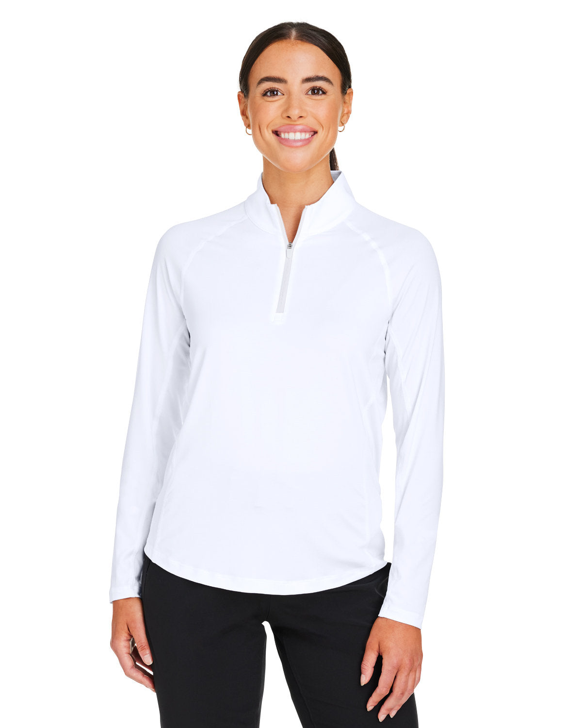 000122 PUMA GOLF Ladies' You-V Quarter-Zip