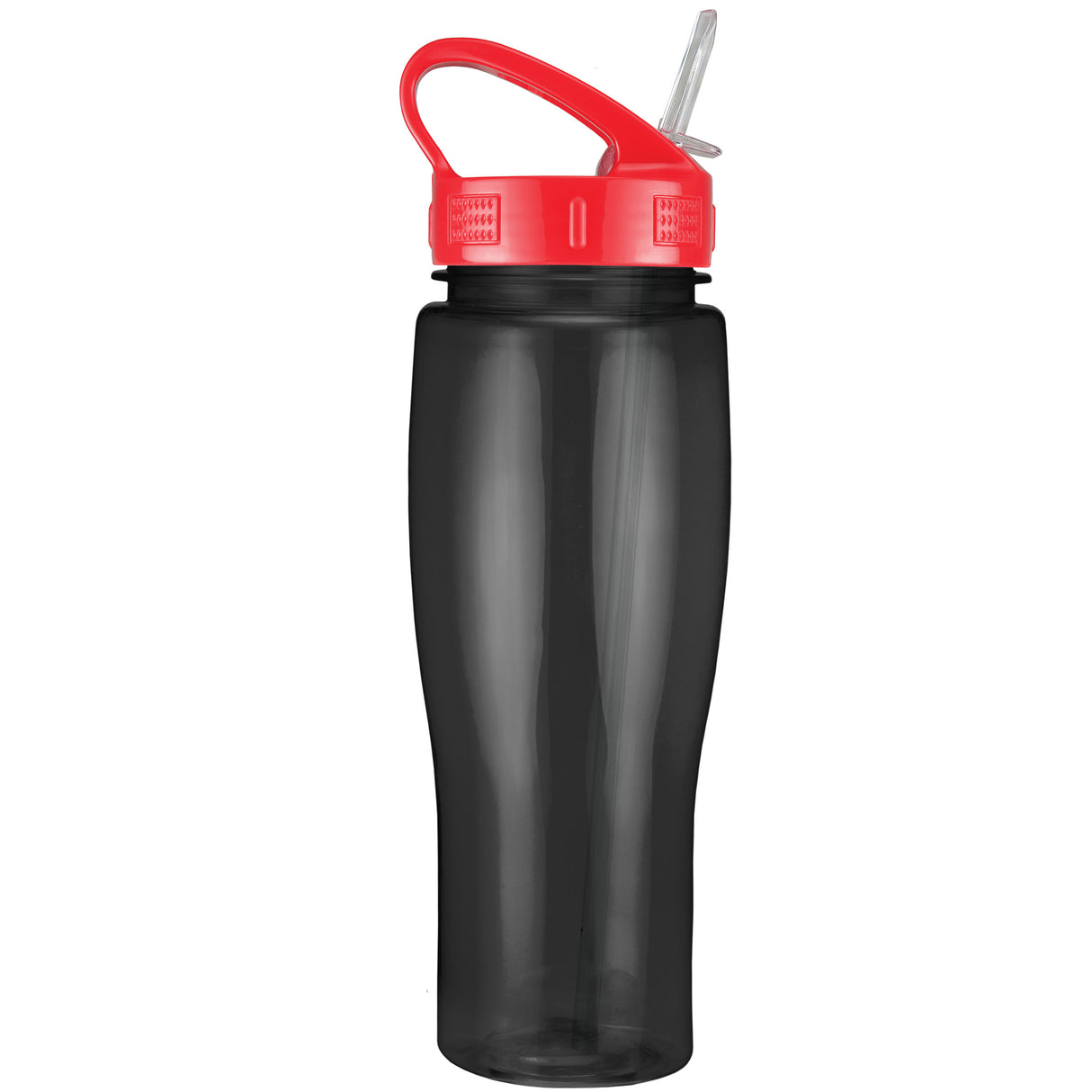 24 Oz. Contour Translucent Bottle w/ Sport Sip Lid and Straw