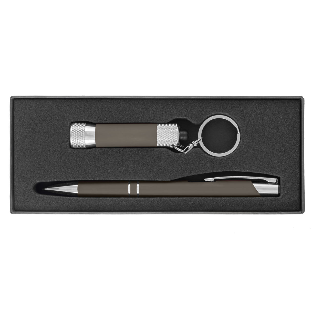 Tres-Chic & Chroma Softy - ColorJet - Full Color Metal Pen & Flashlight Gift Set