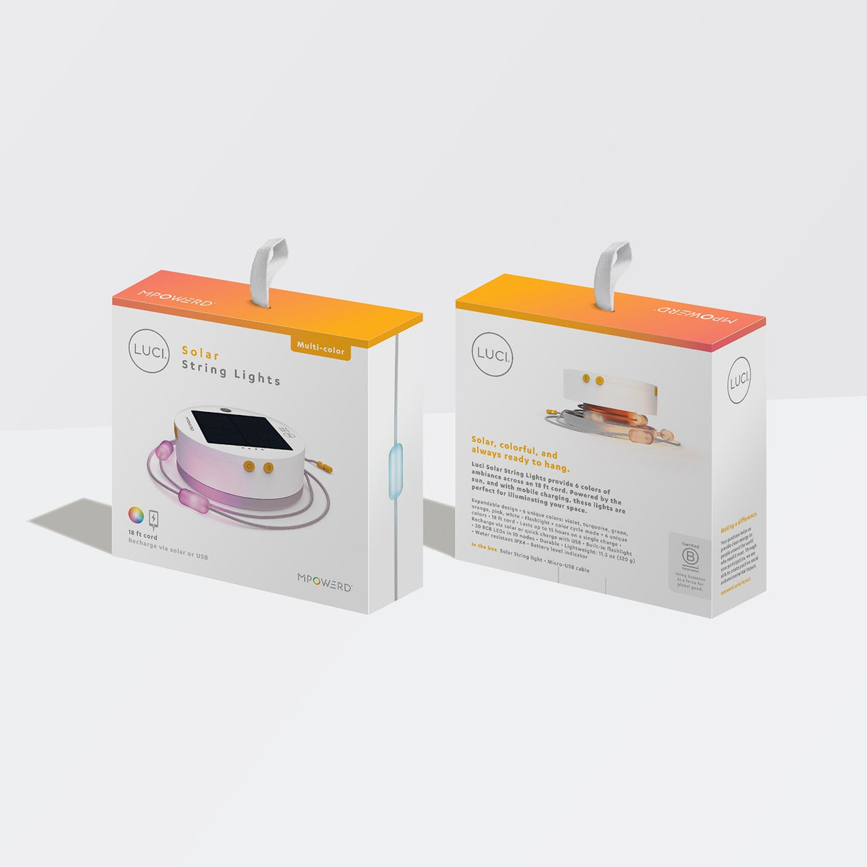 Luci Color Solar String Lights