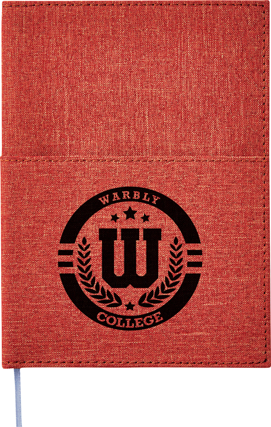 5" x 7" FSC® Mix Canvas Pocket Refillable Notebook