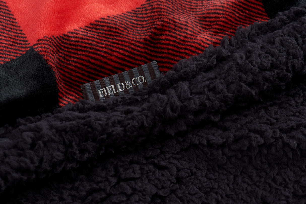 Field & Co.® Buffalo Plaid Sherpa Blanket