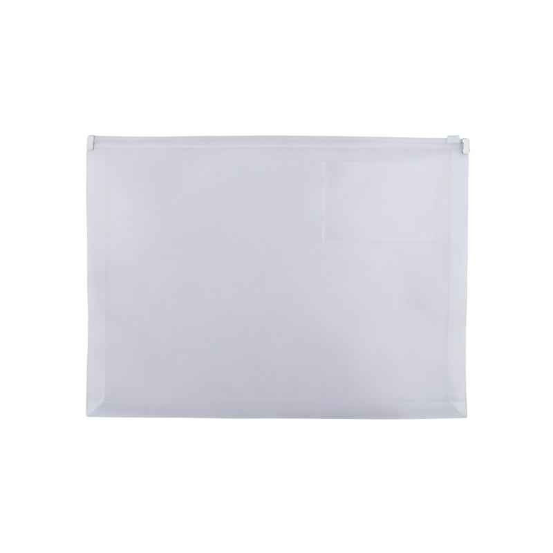 PP Zip Closure Envelope w/Business Card Slot