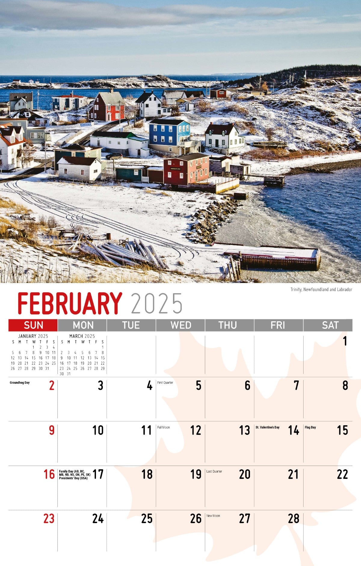 Galleria Wall Calendar 2025 Scenes of Canada (English)