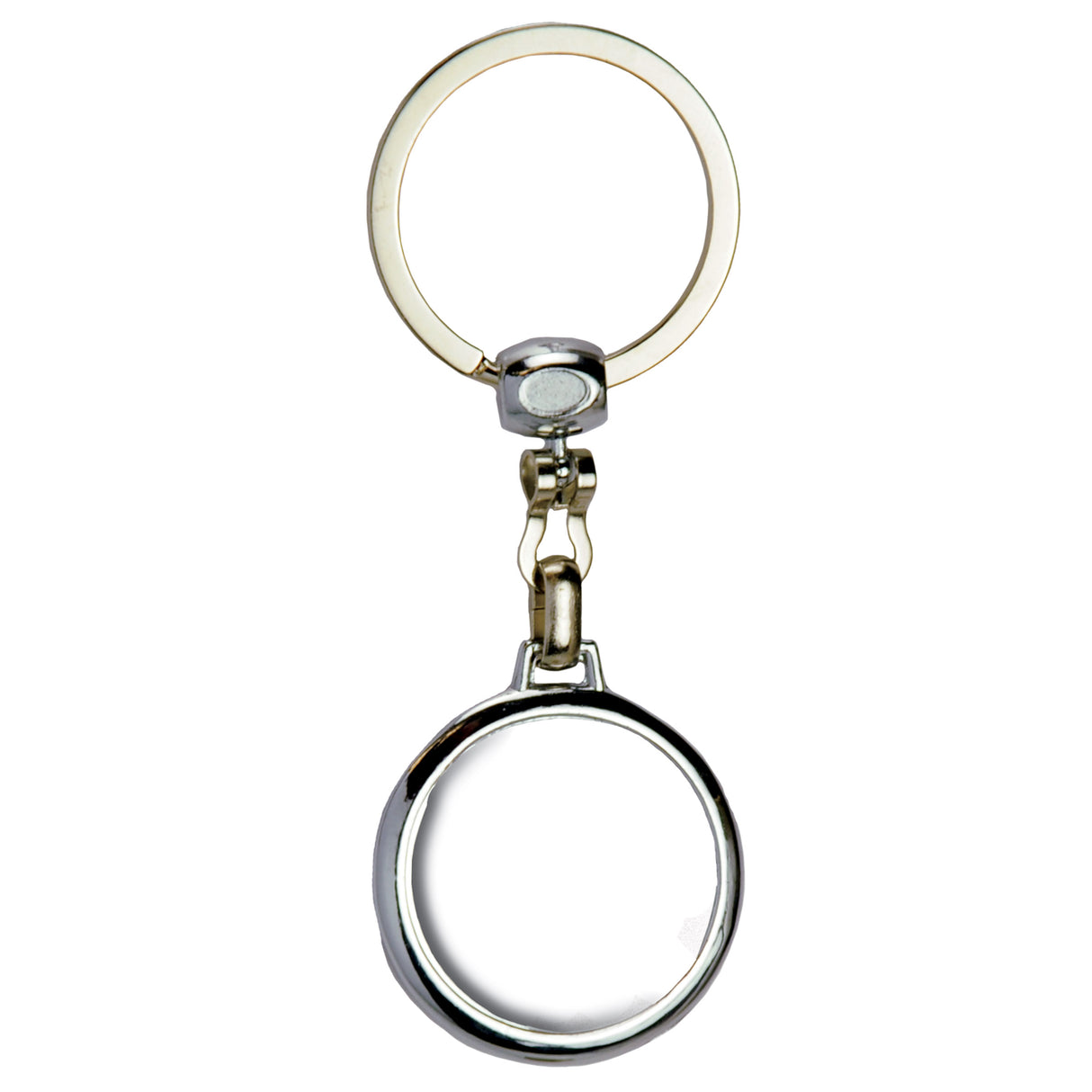 Round Die Cast Metal Domed Key Tag