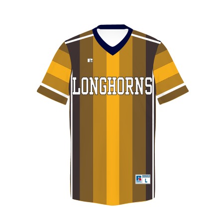 Russell® Youth Freestyle™ Sublimated V-Neck Baseball Jersey