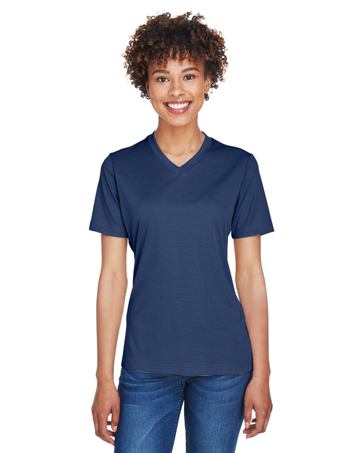 000246 Team 365 Ladies' Sonic Heather Performance T-Shirt