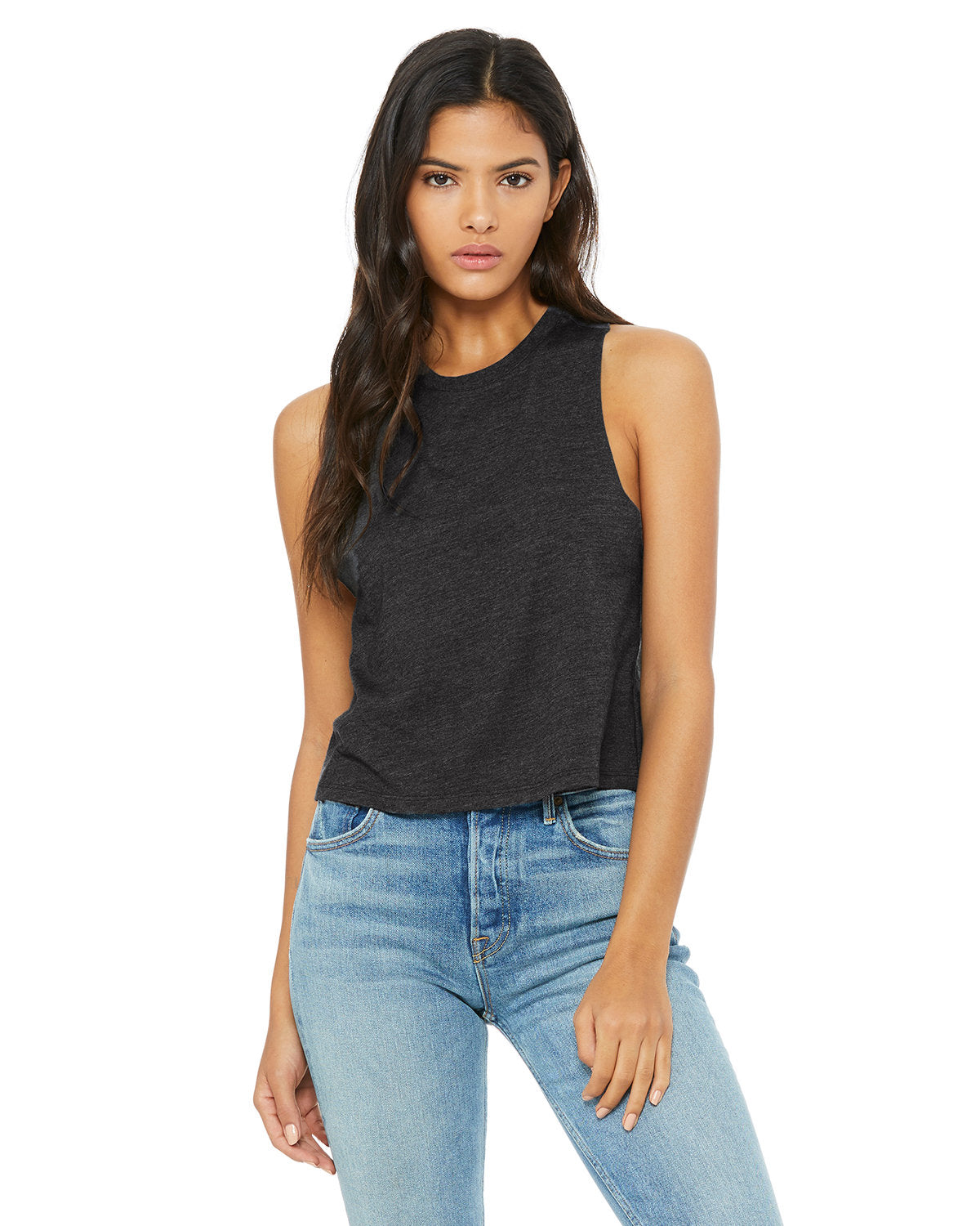 BELLA+CANVAS Ladies' Racerback Cropped Tank