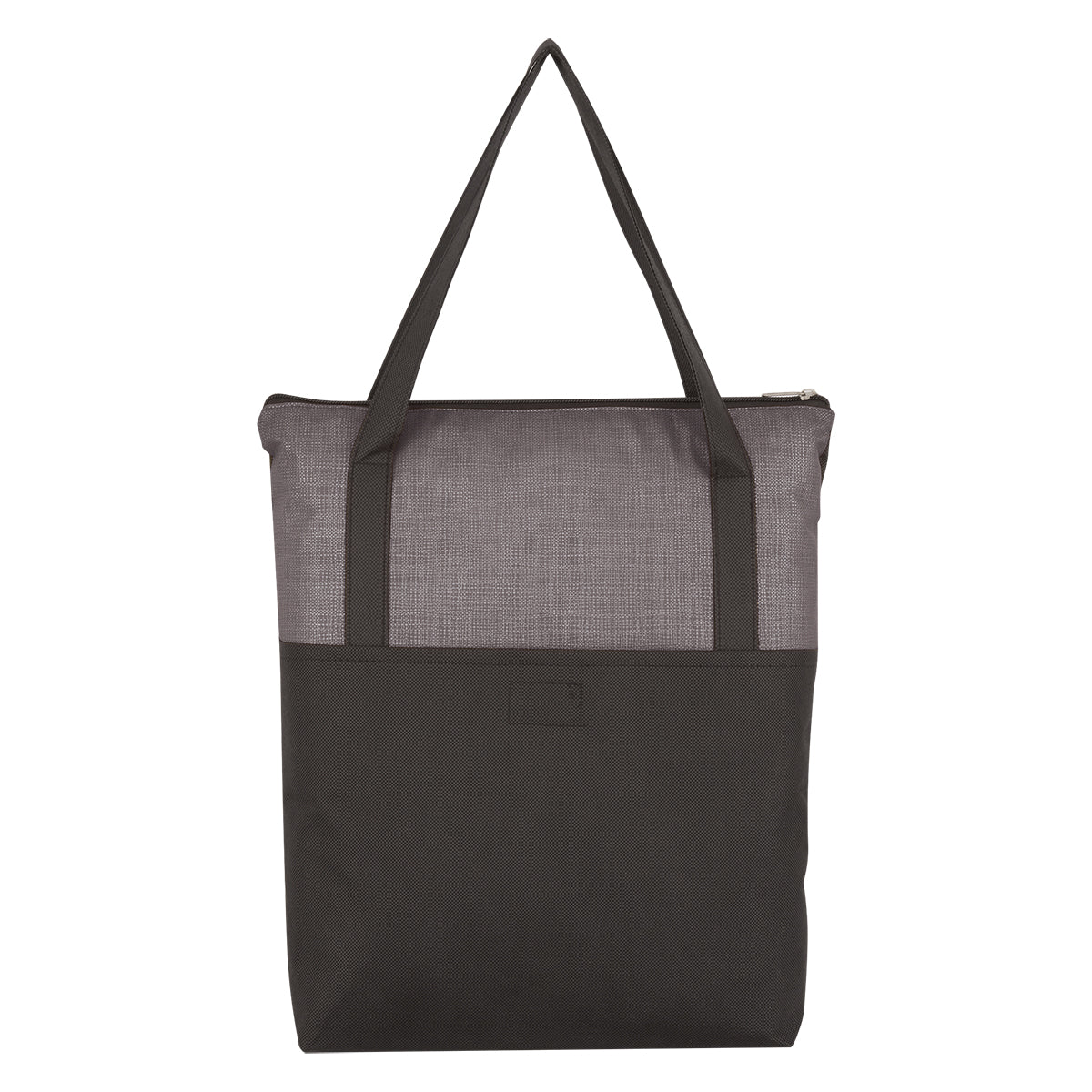 Crosshatch Non-woven Zippered Tote Bag