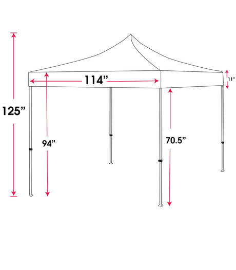 10' Pop Up Tent (Full Color)