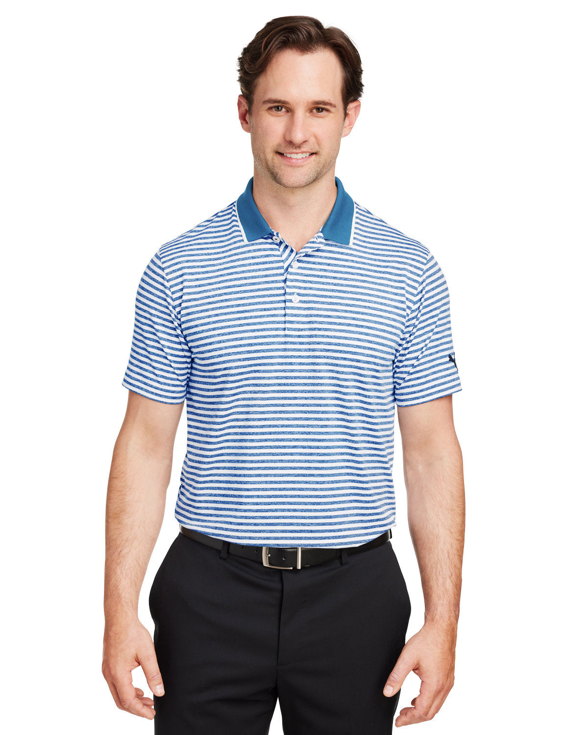 000129 PUMA GOLF Men's Mattr Feeder Polo