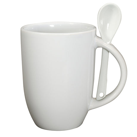 12 Oz. Dapper Ceramic Mug w/Spoon