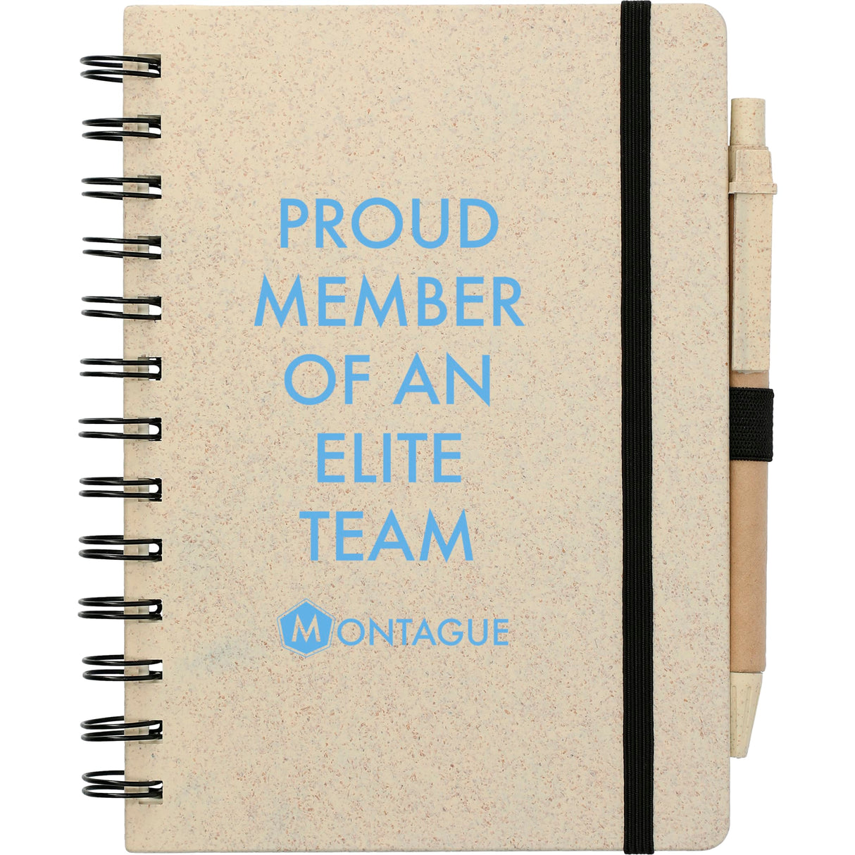 5" x 7" FSC® Mix Wheat Straw Notebook with Pen