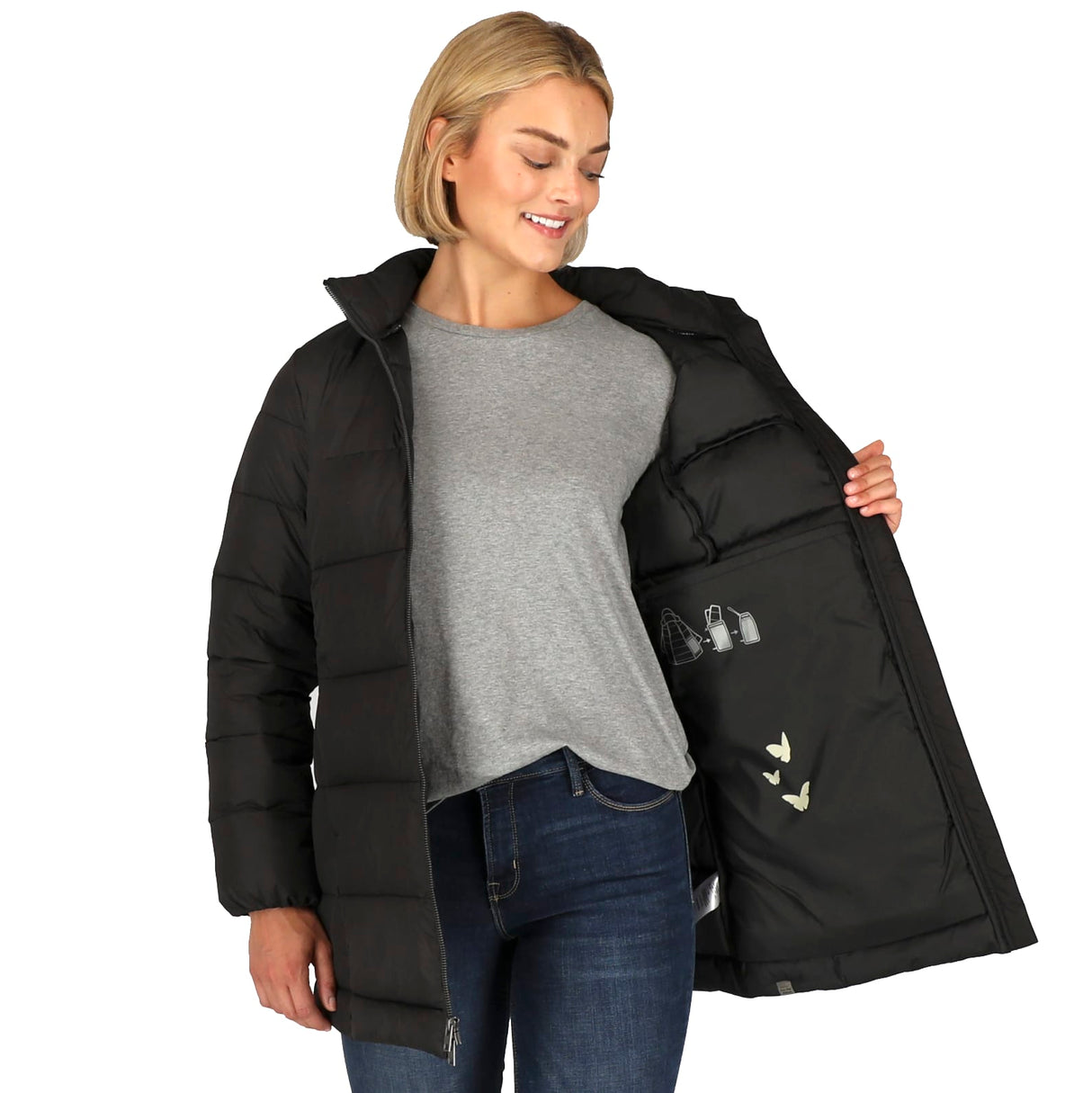 GENEVA Eco Long Packable Insulated Jacket-Womens