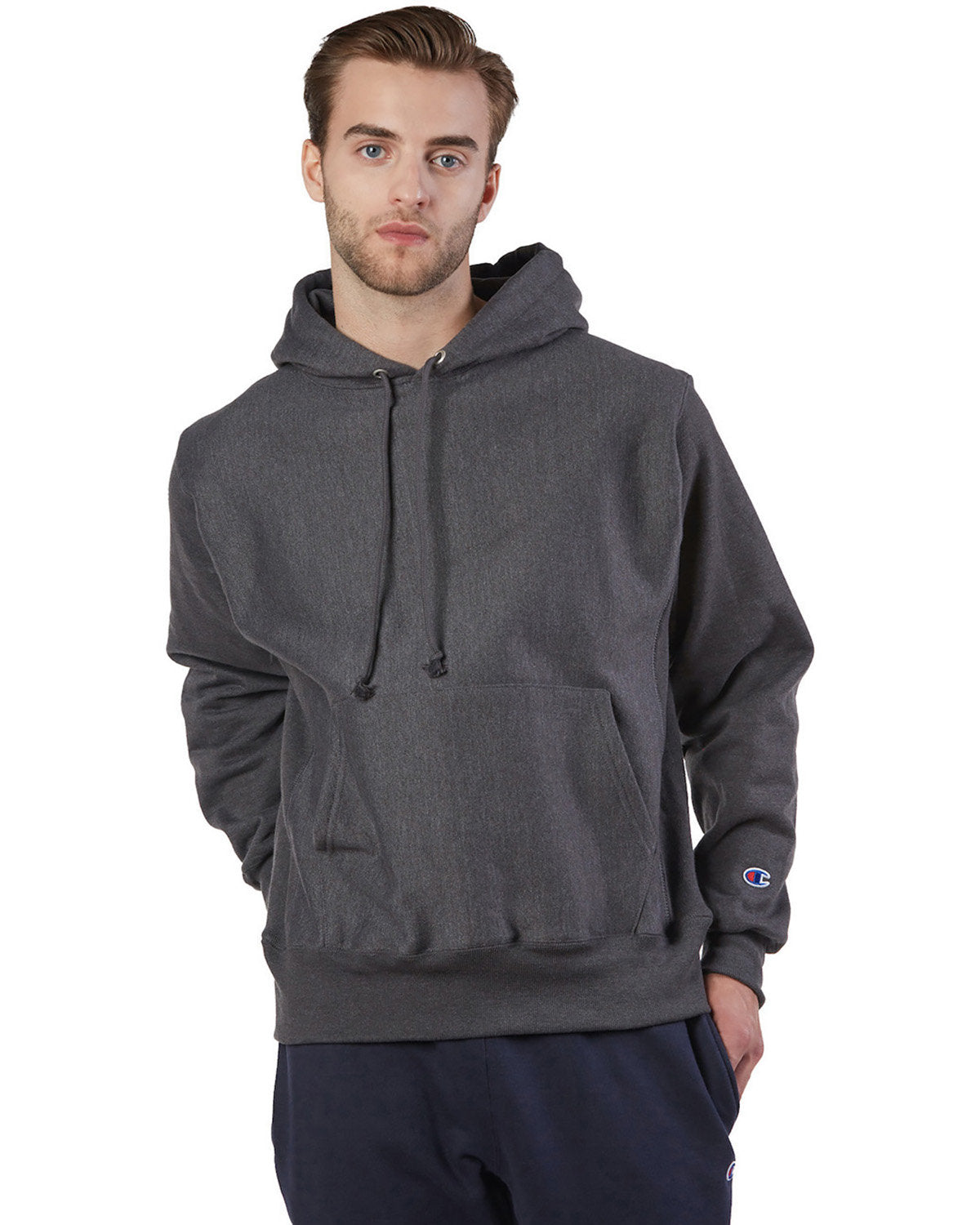 000117 Champion Reverse Weave® Pullover Hooded Sweatshirt