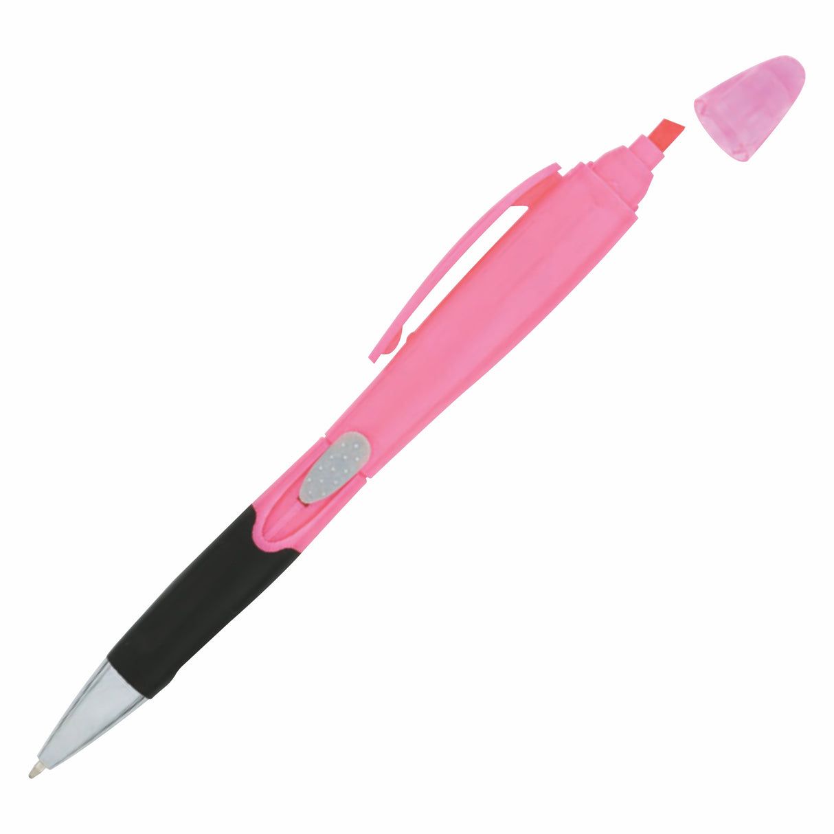 Dual Plastic Side Slide Action Pen/ Highlighter (3-5 Days)