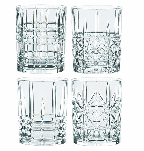 Nachtmann Highland DOF 12-1/6oz crystal Set of 4 in retail gift box