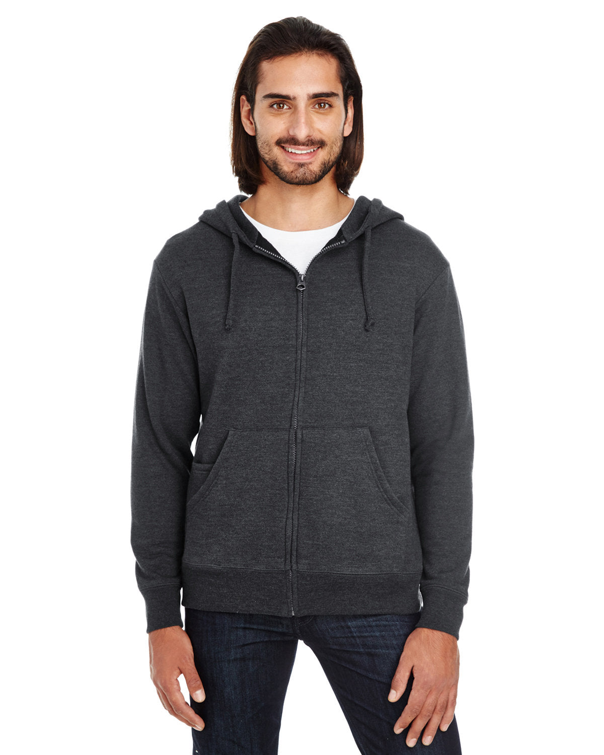THREADFAST Unisex Triblend French Terry Full-Zip