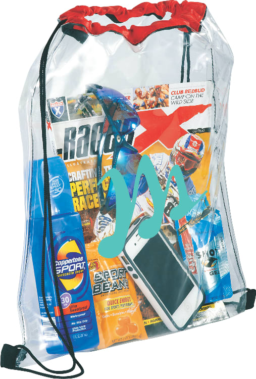 Rally Clear Drawstring Bag
