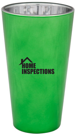 Glitterware 16oz mixing glass green