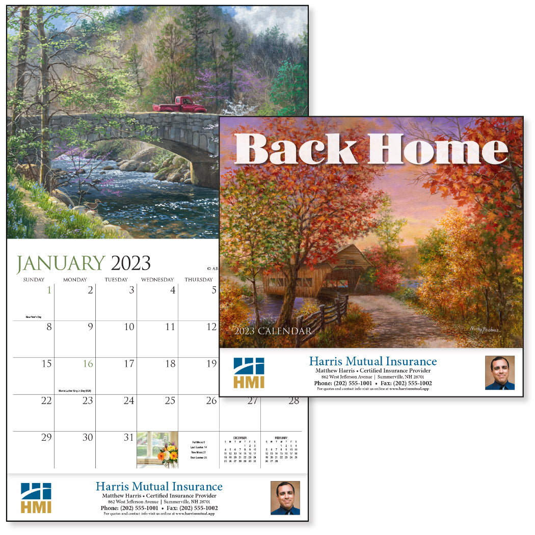 Back Home Appointment Calendar - Stapled