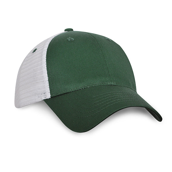 6 Panel Light Brushed Trucker Cap