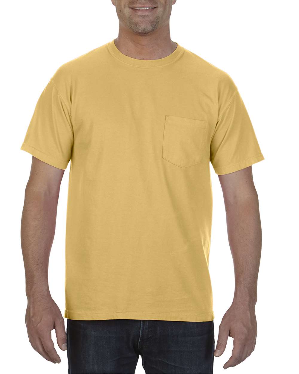 000444 Comfort Colors® Garment-Dyed Heavyweight Pocket T-Shirt