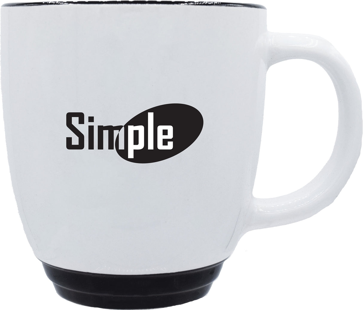 Economy Halo 14oz white/black mug