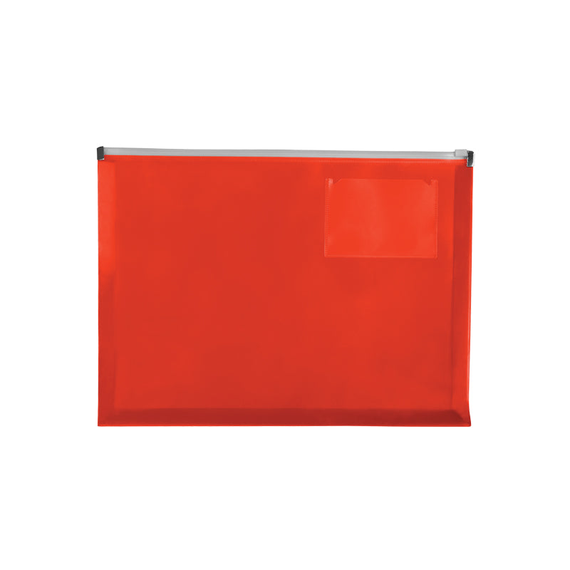 PP Zip Closure Envelope w/Business Card Slot