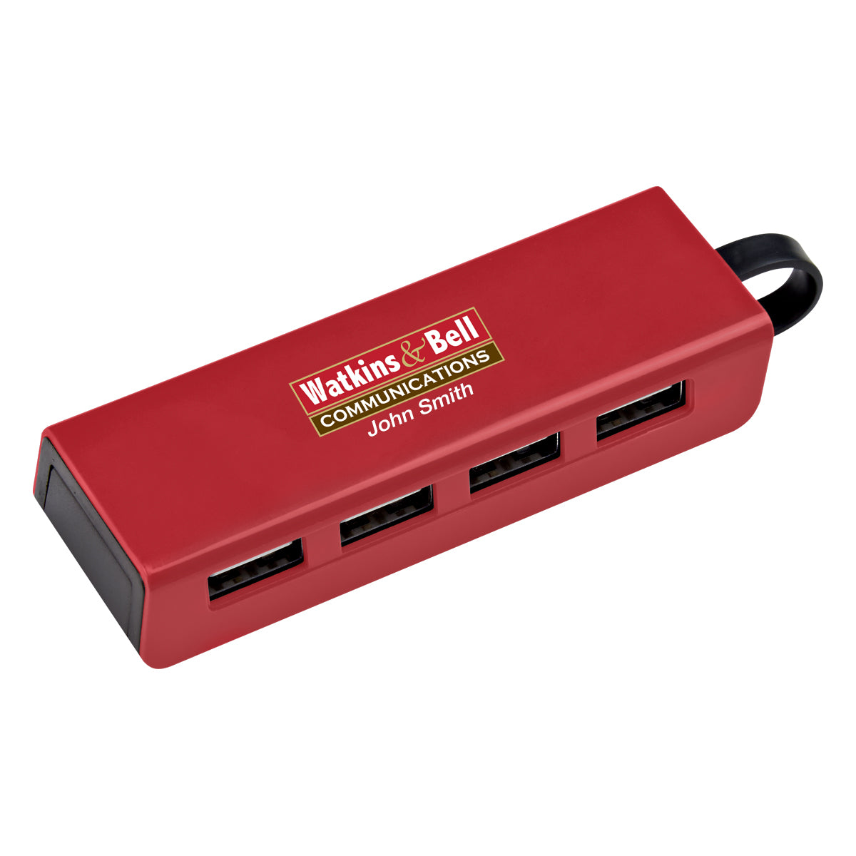 4-port Traveler Usb Hub With Phone Stand