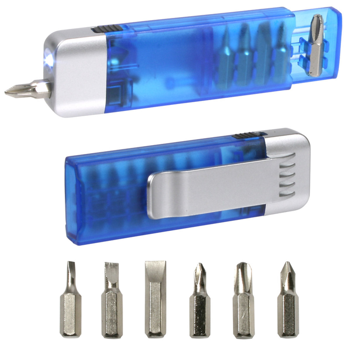 Clip-On Pocket Screwdriver Flashlight