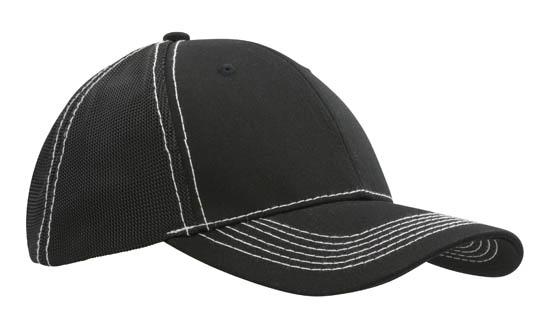 Chino Twill Cap w/Hi-Tech Mesh Back