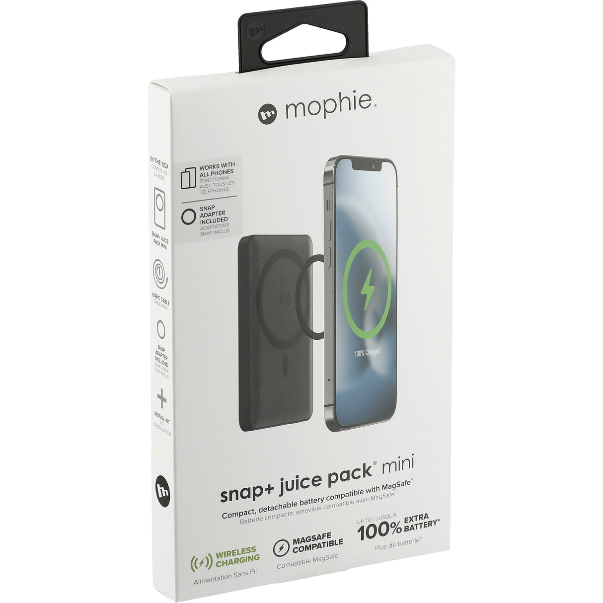 000366 mophie Snap+ Mini 5000 mAh Wireless Power Bank