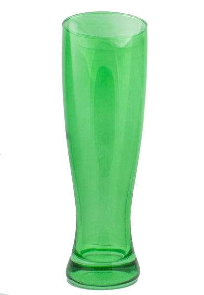 Super Pilsner 16oz emerald coloured glass