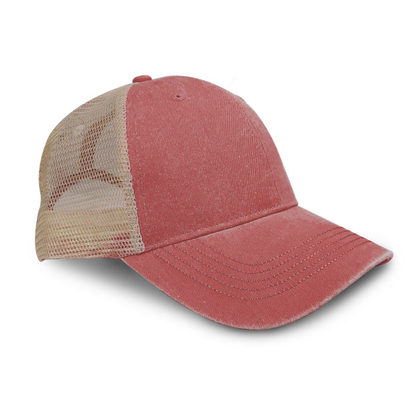 Constructed Garment Washed Pigment Dyed Delxue Mesh Back Cap