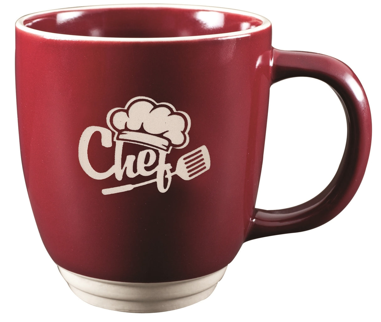 Victorian 14oz burgundy mug - Etched