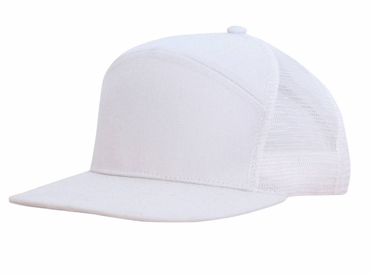 Premium Solid Color American Twill Cap w/Mesh Back