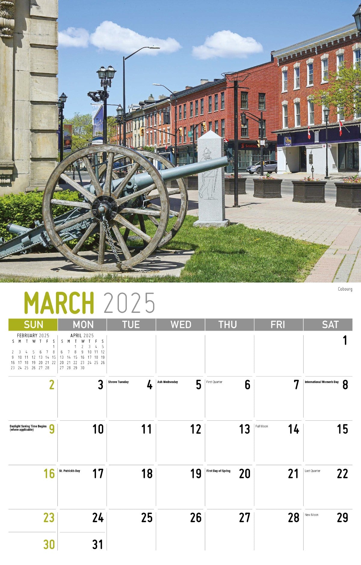 Galleria Wall Calendar 2025 Scenes of Ontario