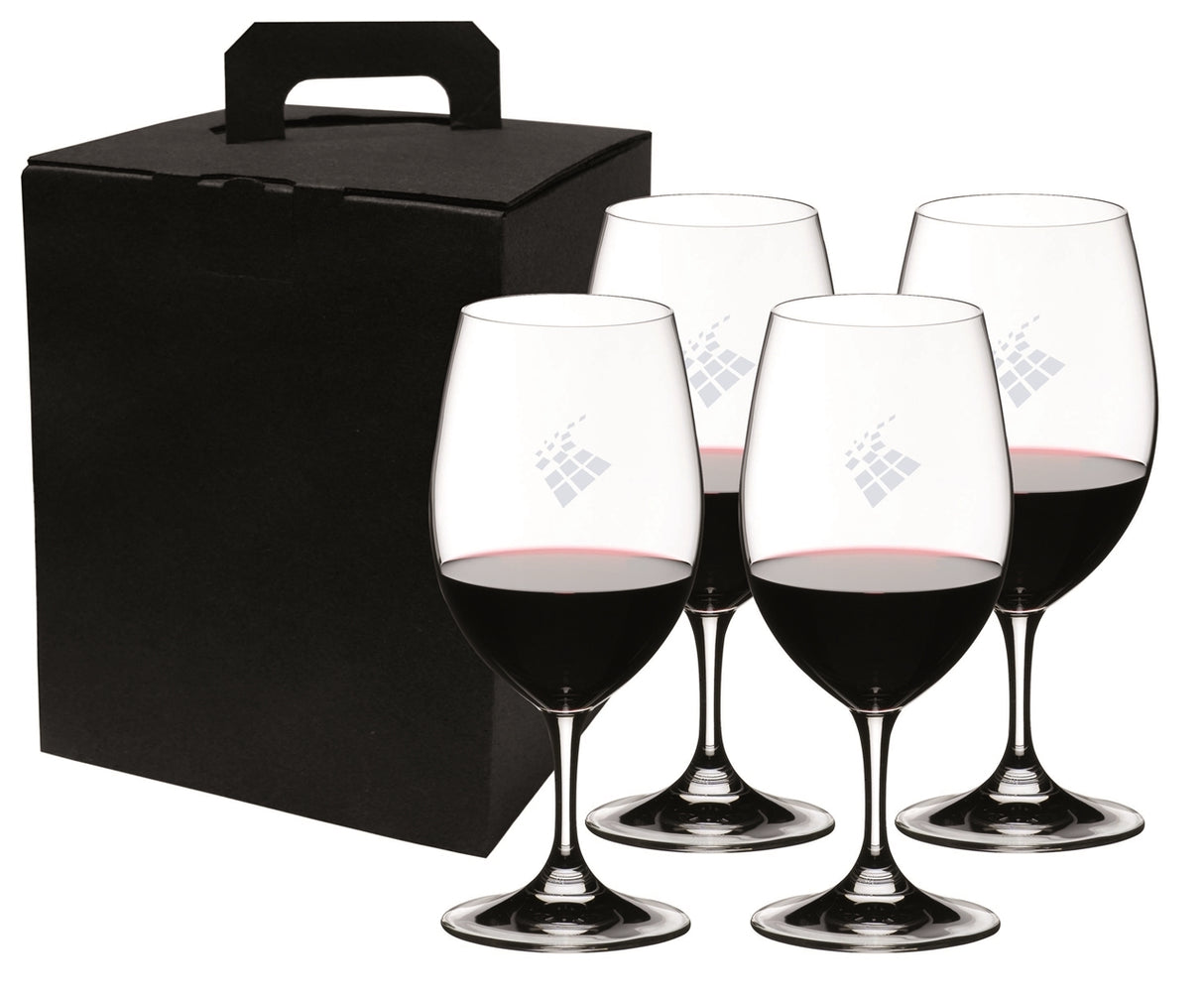 ~ Magnum 18.6oz wine RIEDEL crystal Set of 4 in a Noir gift box