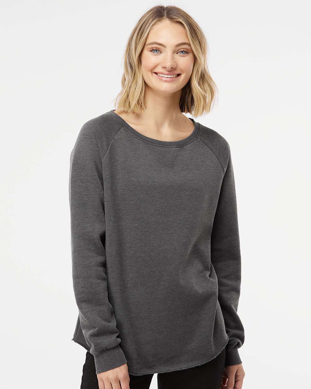 Independent Trading Co Women's California Wave Wash Crewneck Sweatshirt