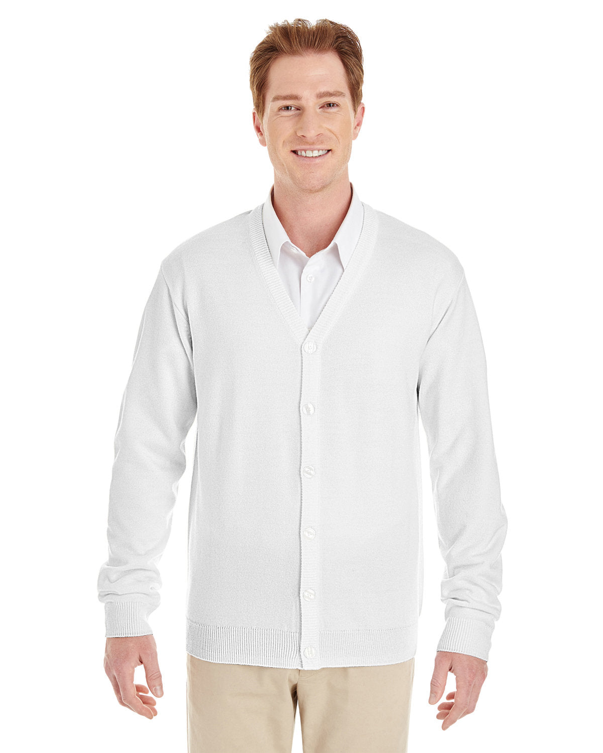 Harriton Men's Pilbloc? V-Neck Button Cardigan Sweater