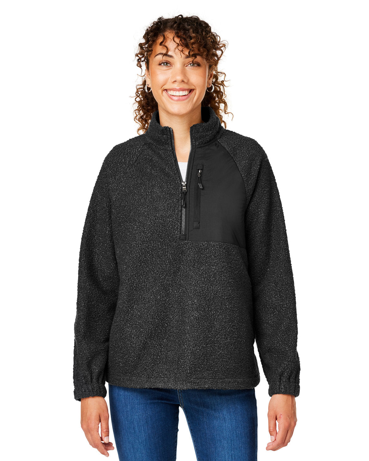 NORTH END Ladies' Aura Sweater Fleece Quarter-Zip